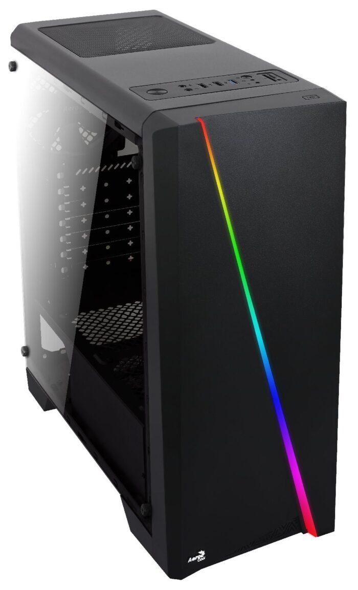 AeroCool кутия Case ATX - Cylon BG - RGB, Tempered glass - ACCM-PV10013.11 - Image 1