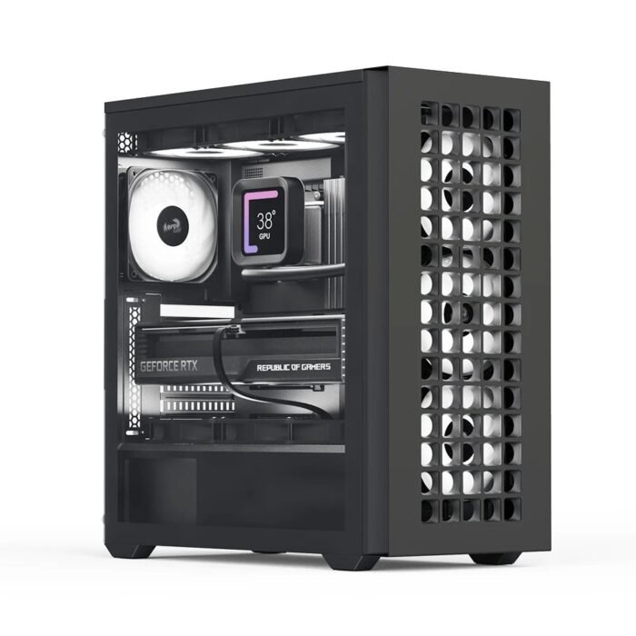 AeroCool кутия Case ATX - D502A Black, Addressable RGB - Image 1
