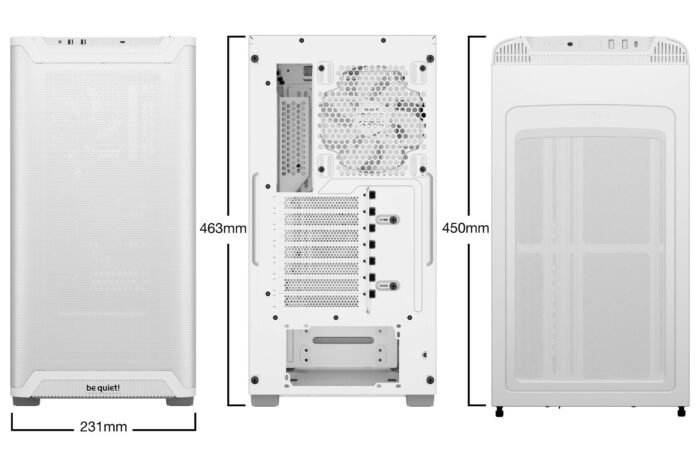 be quiet! кутия Case ATX - Pure Base 501 Airflow White - Image 2