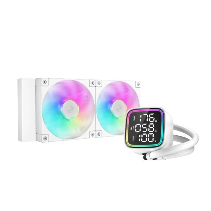 DeepCool водно охлаждане Water Cooling LD240 WH - LED Display, A-RGB - Image 1