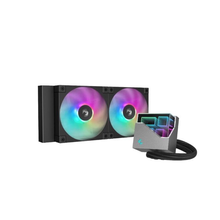 DeepCool водно охлаждане Water Cooling LT240 - Addressable RGB, Infinity mirror design - LGA1851/AM5 - Image 1