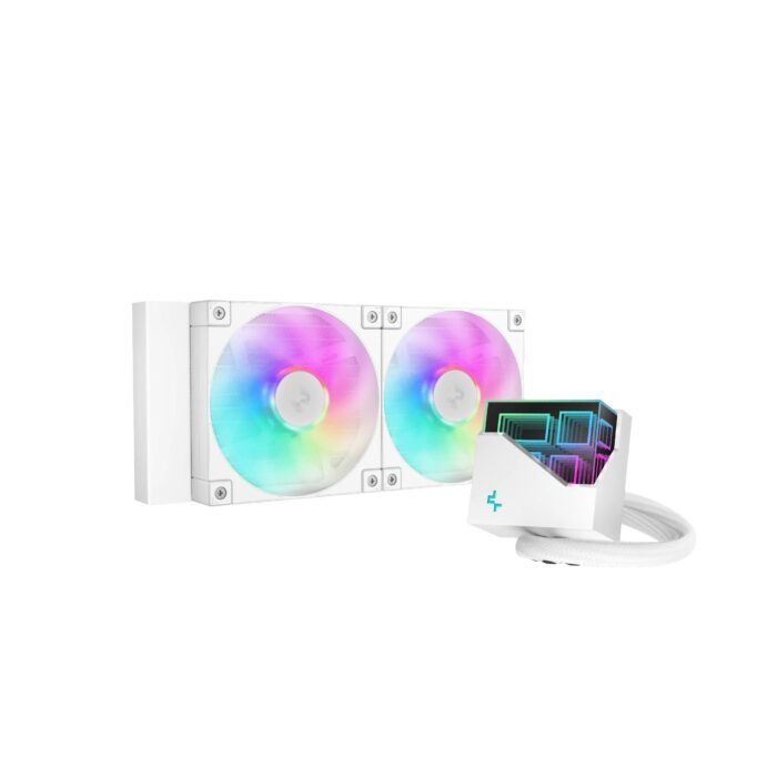 DeepCool водно охлаждане Water Cooling LT240 WH - Addressable RGB, Infinity mirror design - LGA1851/AM5 - Image 1