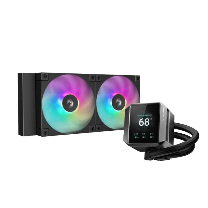 DeepCool водно охлаждане Water Cooling MYSTIQUE 240 ARGB - LCD Screen - Image 1