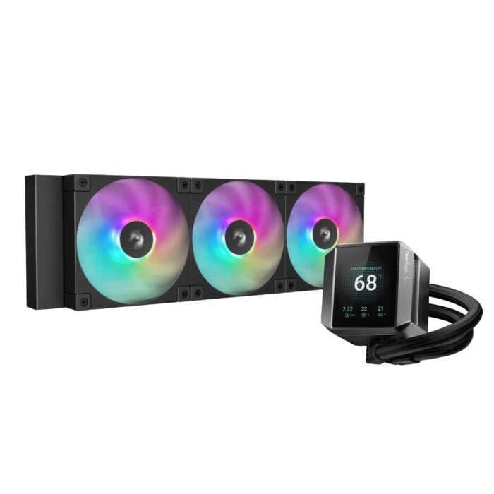 DeepCool водно охлаждане Water Cooling MYSTIQUE 360 ARGB - LCD Screen - Image 1