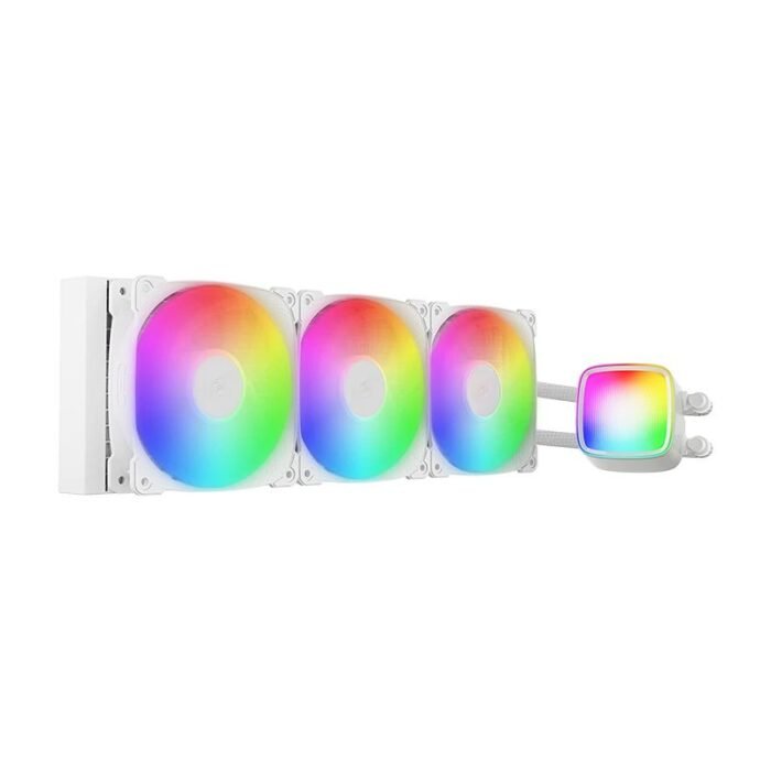 Geometric Future водно охлаждане Water Cooling - Eskimo Pro 360 White - Addressable RGB, LGA1851/AM5 - Image 1