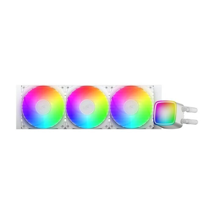 Geometric Future водно охлаждане Water Cooling - Eskimo Pro 360 White - Addressable RGB, LGA1851/AM5 - Image 2