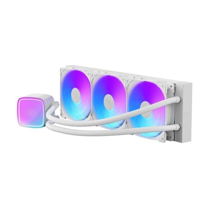 Geometric Future водно охлаждане Water Cooling - Eskimo Pro 360 White - Addressable RGB, LGA1851/AM5 - Image 4