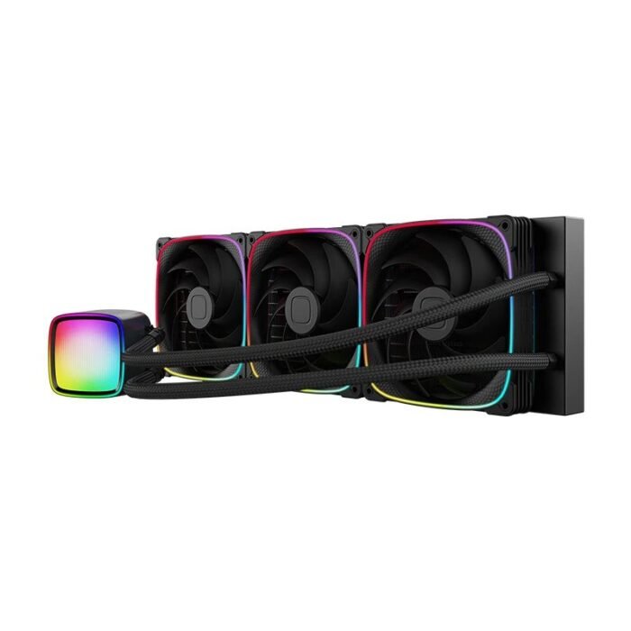 Geometric Future водно охлаждане Water Cooling - Eskimo Pro 420 Black - Addressable RGB, LGA1851/AM5 - Image 2
