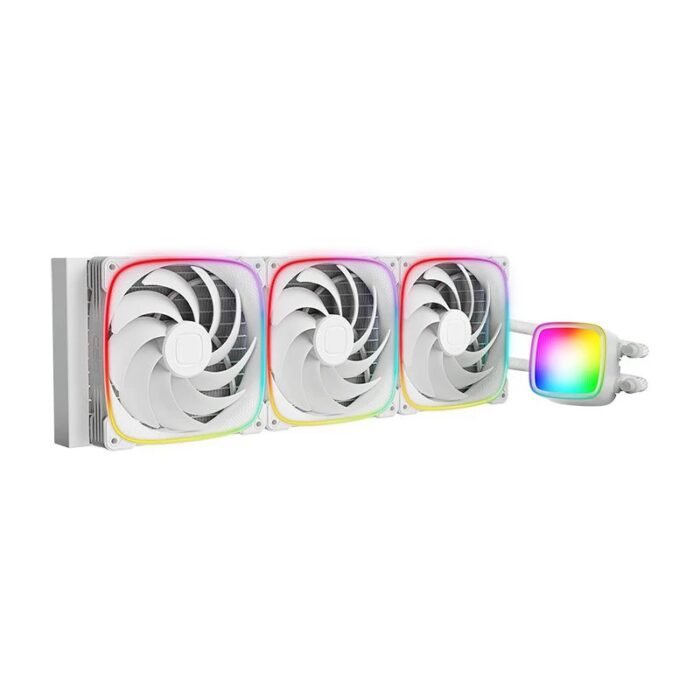 Geometric Future водно охлаждане Water Cooling - Eskimo Pro 420 White - Addressable RGB, LGA1851/AM5 - Image 1