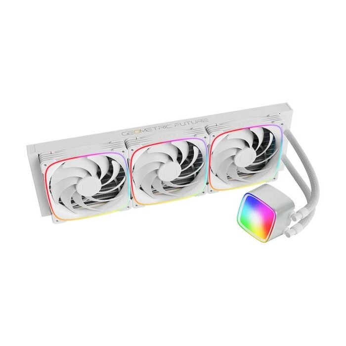 Geometric Future водно охлаждане Water Cooling - Eskimo Pro 420 White - Addressable RGB, LGA1851/AM5 - Image 3