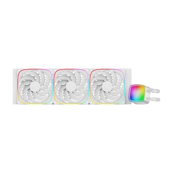 Geometric Future водно охлаждане Water Cooling - Eskimo Pro 420 White - Addressable RGB, LGA1851/AM5 - Image 5
