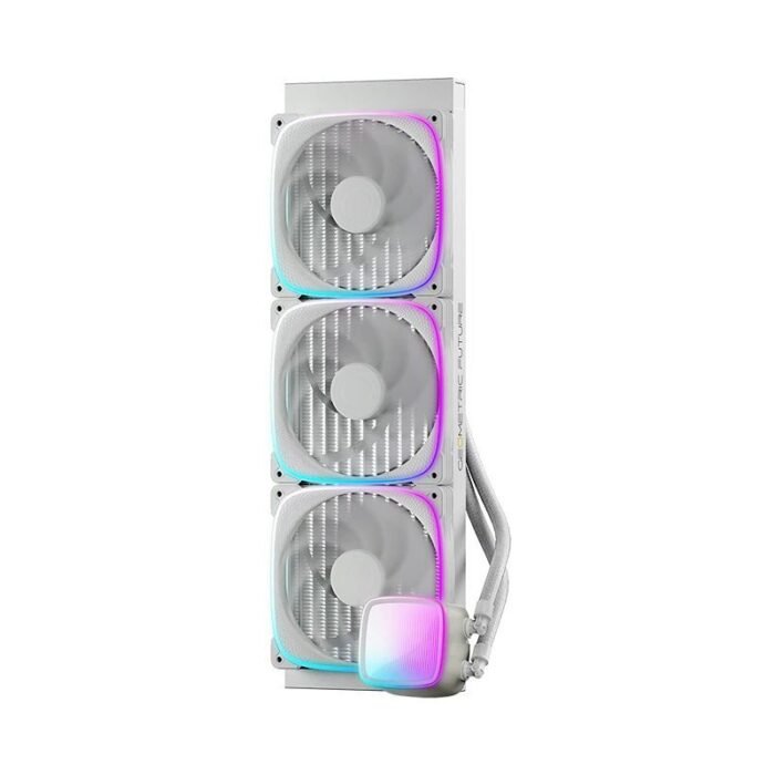 Geometric Future водно охлаждане Water Cooling - Eskimo Pro 420 White - Addressable RGB, LGA1851/AM5 - Image 6