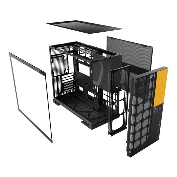 Geometric Future кутия Case EATX - Model 5 Vent Black/Yellow - Image 3