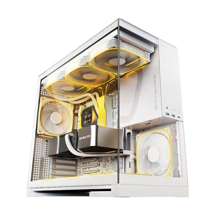 Geometric Future кутия Case EATX - Model 5 White - Image 1