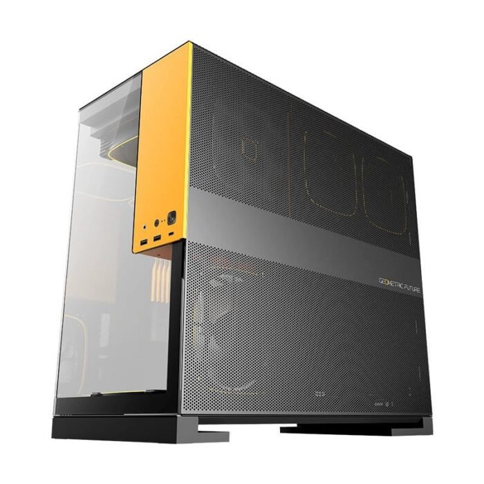 Geometric Future кутия Case EATX - Model 5 Black/Yellow - Image 4