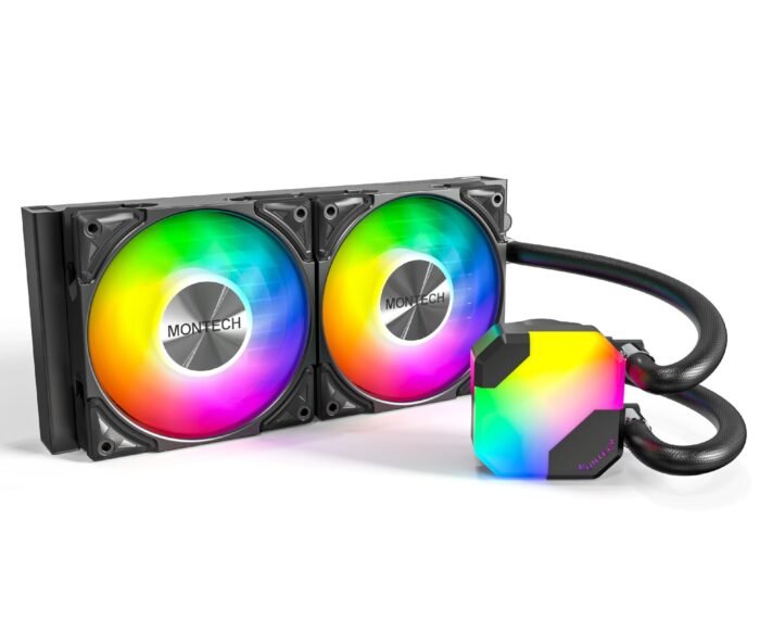 Montech водно охлаждане Hyper Flow ARGB 240, CPU Liquid Cooler, Black - Image 1