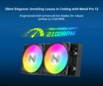 Montech водно охлаждане Hyper Flow ARGB 240, CPU Liquid Cooler, Black - Image 4