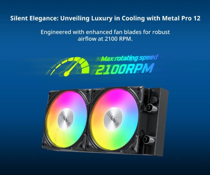 Montech водно охлаждане Hyper Flow ARGB 240, CPU Liquid Cooler, Black - Image 4