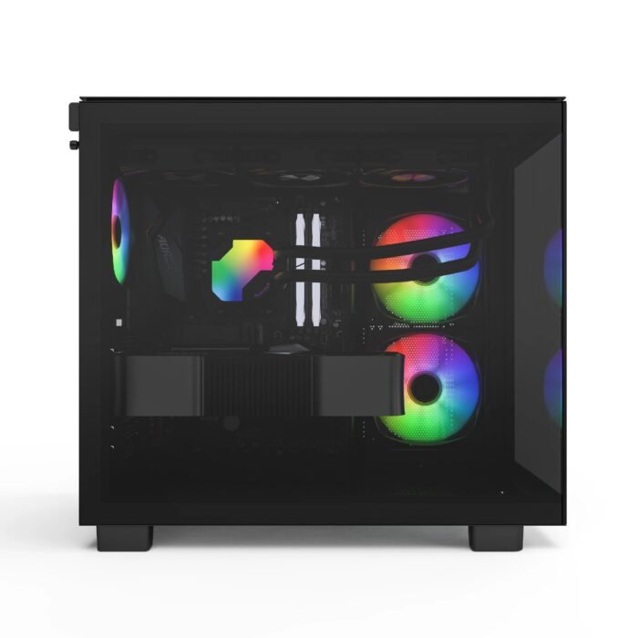 Montech кутия KING 65 Pro, Dual Chamber Mid-tower Case, 3 ARGB Fans, Black - Image 6
