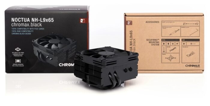 Noctua Охлаждане CPU Cooler NH-L9x65 chromax.black - LGA1851/1700/1200/AM5 - Image 4