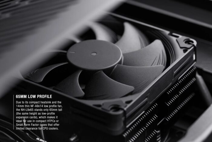 Noctua Охлаждане CPU Cooler NH-L9x65 chromax.black - LGA1851/1700/1200/AM5 - Image 5