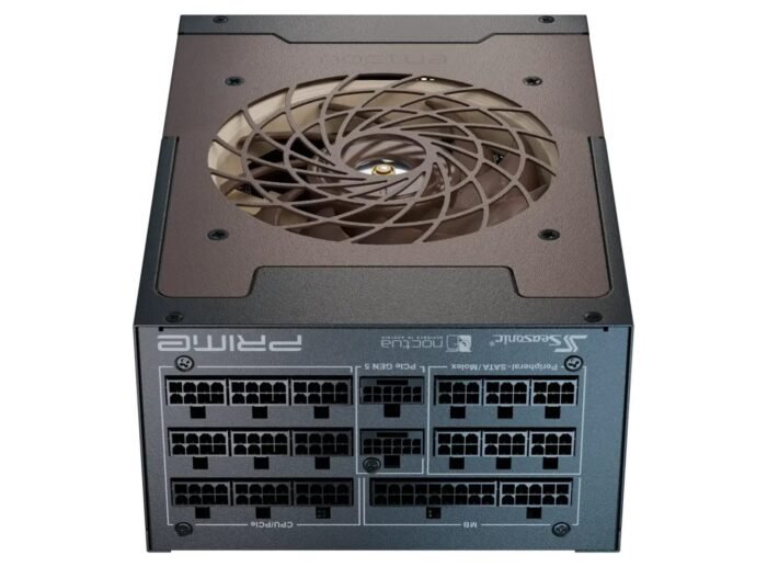 Seasonic захранване PSU ATX 3.1 1600W Titanium PCIe Gen 5 - PRIME NOCTUA EDITION TX-1600 - SSR-1600TR2-NE - Image 3
