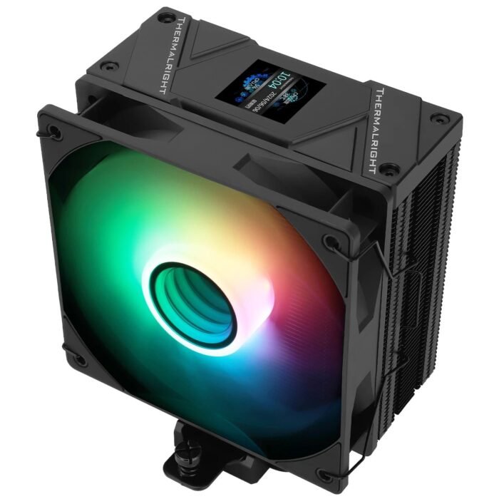 Thermalright охладител CPU Cooler Assassin Spirit 120 Vision A-RGB Black - LCD Display, Infinity Mirror - Image 1