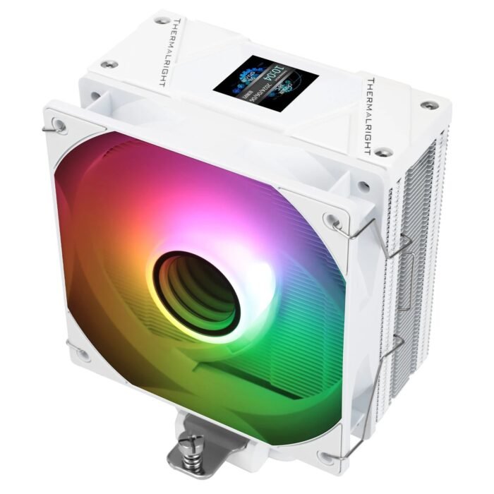 Thermalright охладител CPU Cooler Assassin Spirit 120 Vision A-RGB White - LCD Display, Infinity Mirror - Image 1