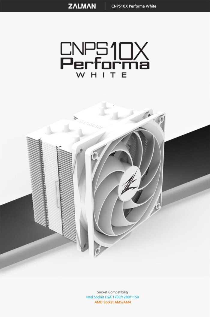 Zalman охладител за процесор CPU Cooler CNPS10X PERFORMA WHITE - Image 3