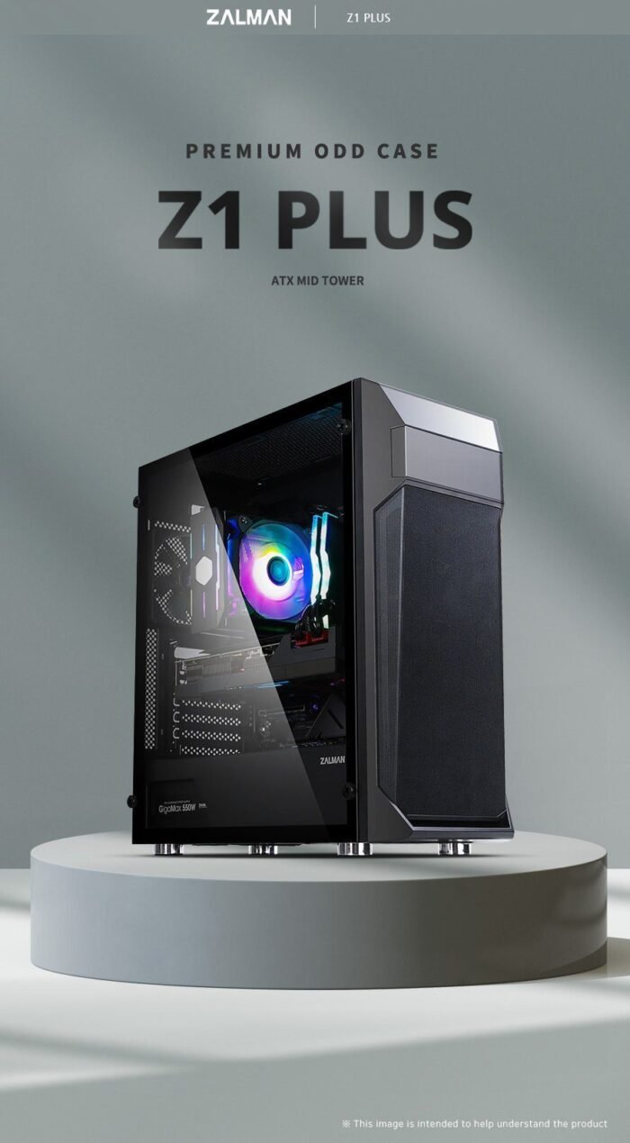 Zalman Кутия за компютър Case ATX - Z1 PLUS - Image 6