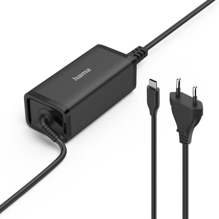 HAMA Универсално захранване за лаптоп, USB-C, Gan, (PD), 5-20V/100W - Image 1