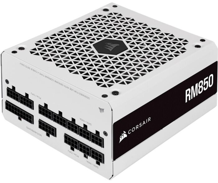 Захранващ блок Corsair RM850 White, 80+ GOLD 850W, Fully Modular - Image 1