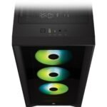 Кутия Corsair iCUE 4000X RGB Mid Tower, Tempered Glass, Черна - Image 7