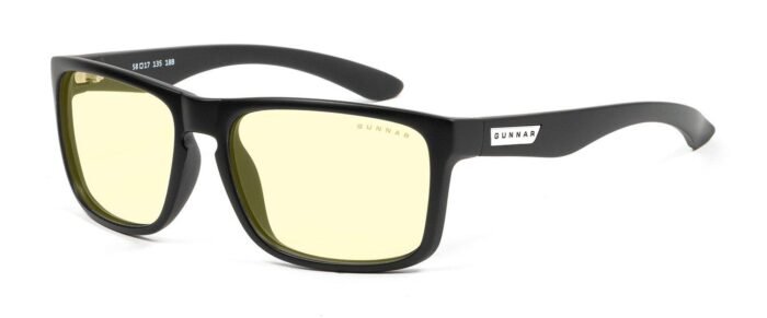 Компютърни очила GUNNAR INTERCEPT Onyx, Amber Natural, Черен - Image 1