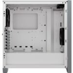 Кутия Corsair 4000D Airflow Mid Tower, Tempered Glass, Бяла - Image 4