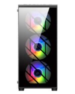 Кутия FSP CMT192 TG ATX Mid Tower, Черна - Image 2