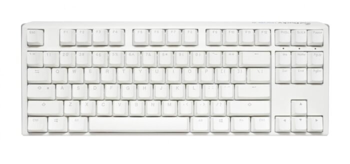 Геймърскa механична клавиатура Ducky One 3 Pure White TKL Hotswap Cherry MX Clear, RGB, PBT Keycaps - Image 2