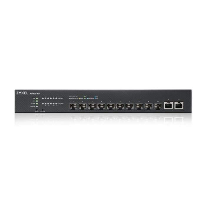 Суич ZyXEL XS1930-12F 10-портов 10GbE SFP + 2x10Gb RJ-45 порта смарт управляем - Image 2