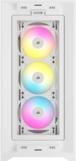 Кутия Corsair iCUE 5000D RGB Airflow Mid Tower, Tempered Glass, Бяла - Image 3