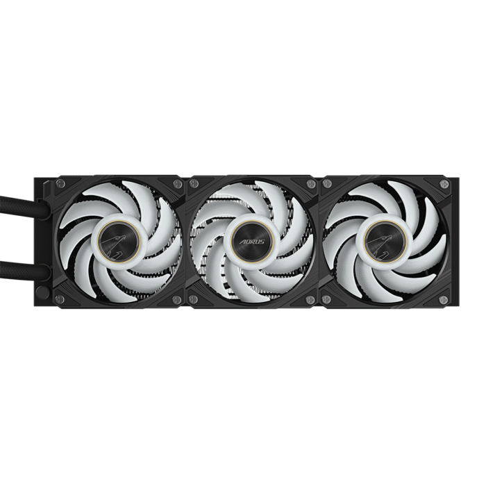 Охладител за процесор Gigabyte AORUS WATERFORCE X II 360 Black, LCD Display - Image 4