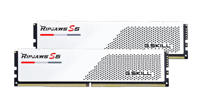 Памет G.SKILL Ripjaws S5 White 64GB(2x32GB) DDR5 6000MHz - Intel XMP - Image 1