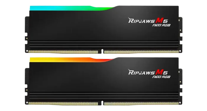 Памет G.SKILL Ripjaws M5 Neo RGB Black 64GB(2x32GB) DDR5-6000 - AMD EXPO - Image 1