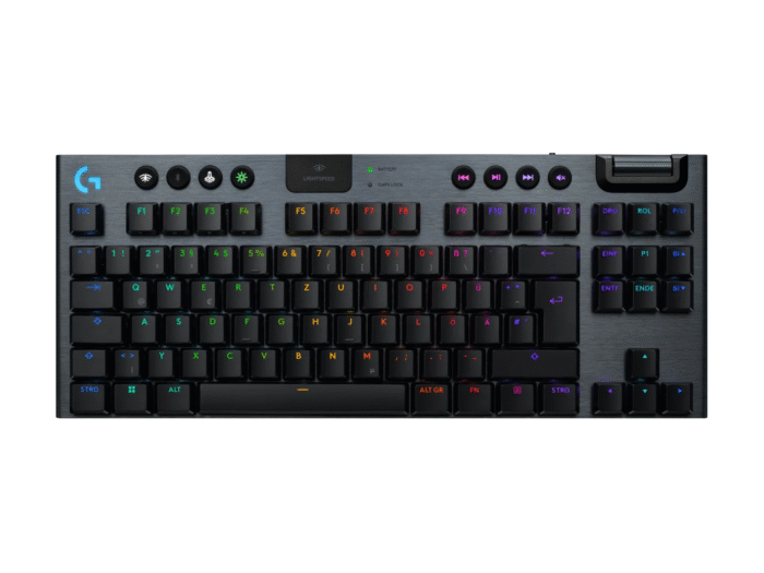 Безжична геймърска механична клавиатура Logitech G915X Lightspeed TKL - Linear Switch - Image 1