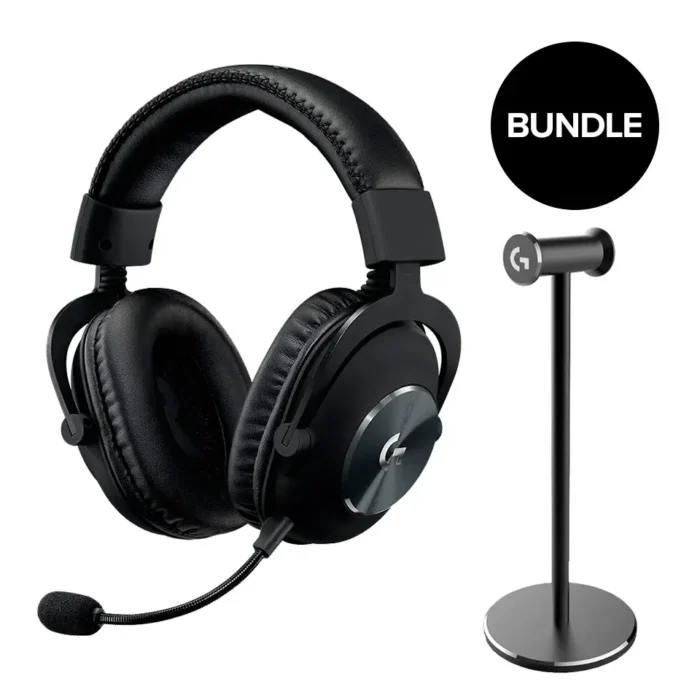 Бъндъл Геймърски слушалки Logitech PRO X + Поставка за слушалки - Image 1