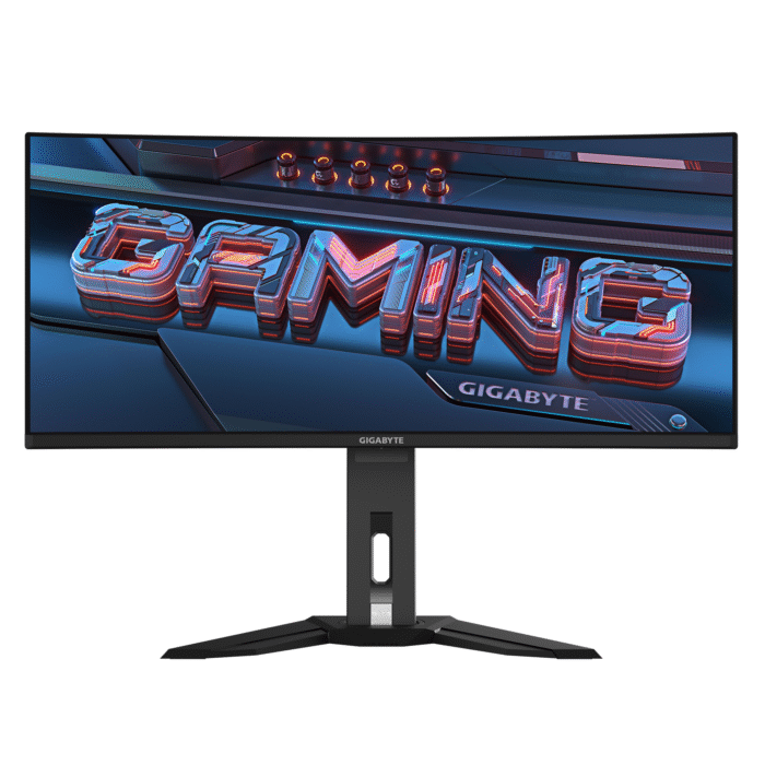 Гейминг монитор GIGABYTE MO34WQC2,QD-OLED, WQHD(3440x1440), 240Hz, 0.03ms, Vesa ClearMR 13000, HDR 400, KVM - Image 1