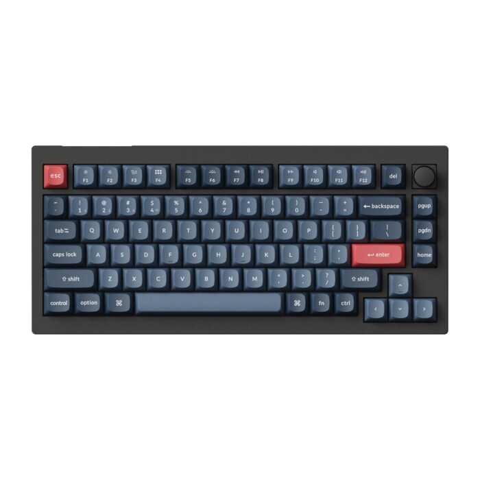 Механична клавиатура Keychron V1 MAX QMK 75% Carbon Black - Wireless - Image 2
