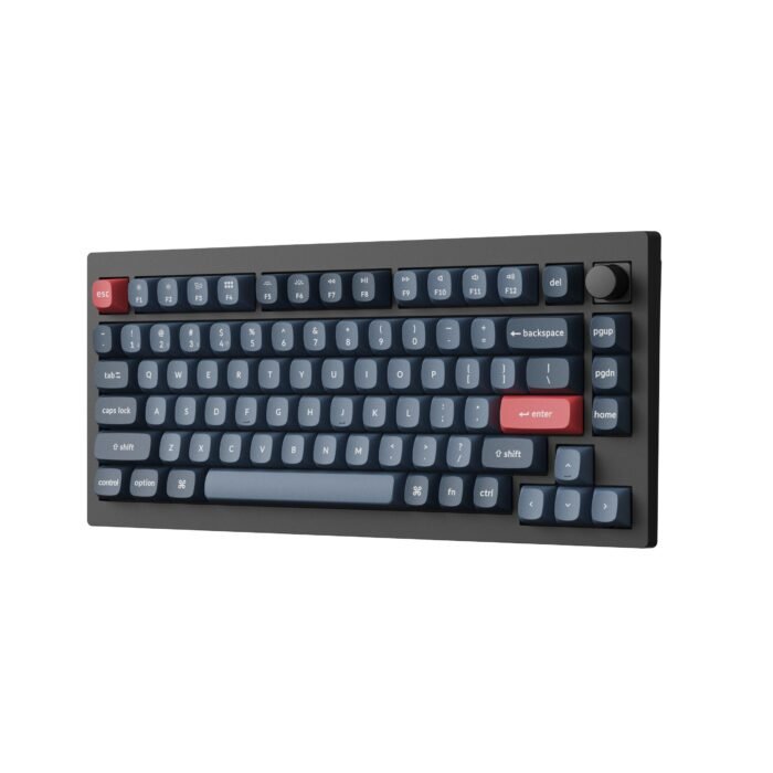 Механична клавиатура Keychron V1 MAX QMK 75% Carbon Black - Wireless - Image 4