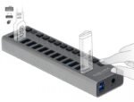 USB хъб Delock, 13 x USB-A, DELOCK-63738 - Image 2