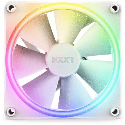 Вентилатор NZXT F120 RGB Duo, Бял