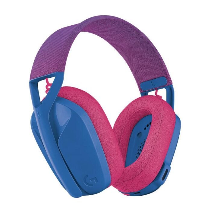 Геймърски безжични слушалки Logitech G435 Lightspeed Wireless, Микрофон, Син/Розов - Image 2
